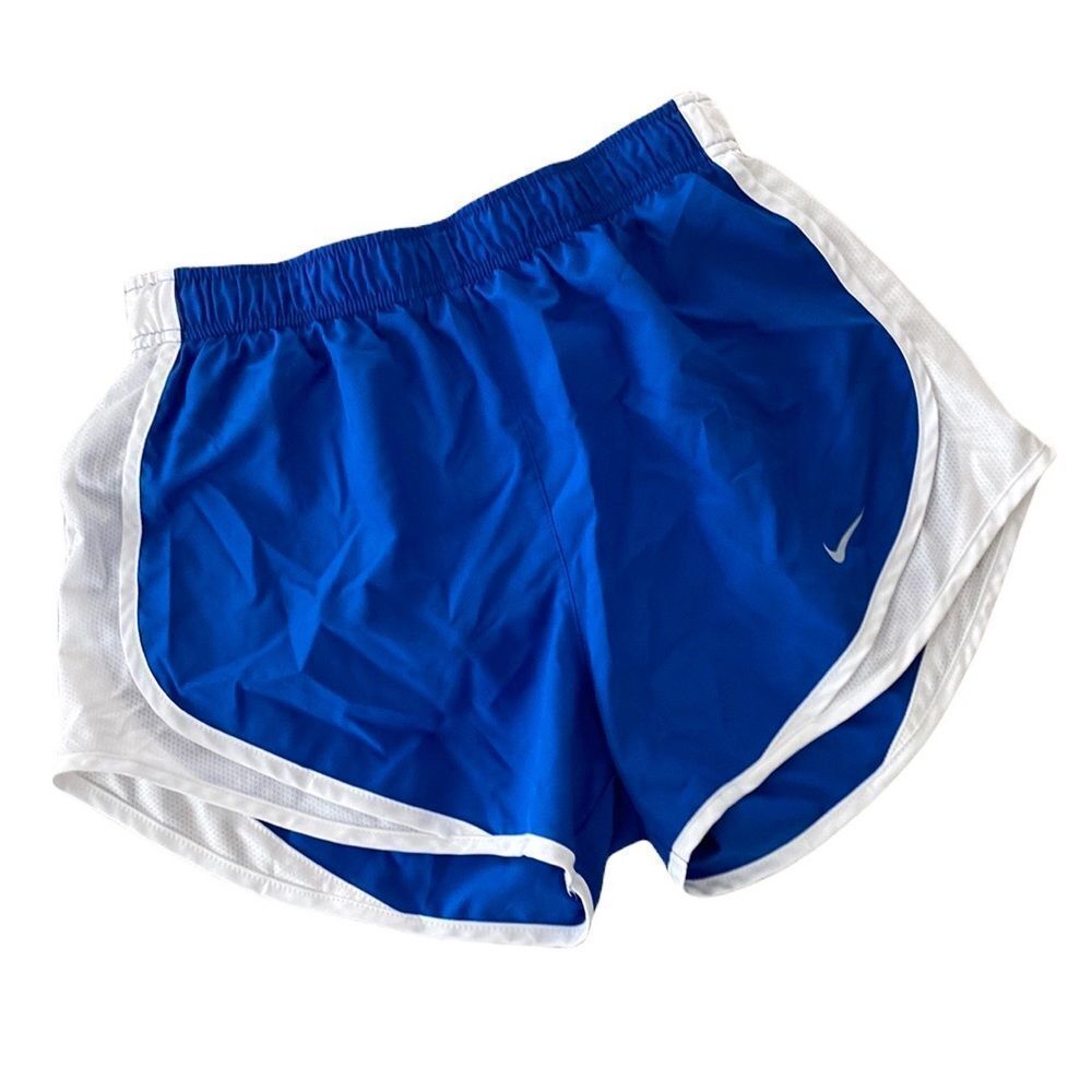Nike Dri-Fit Blue White Athletic Shorts Size S